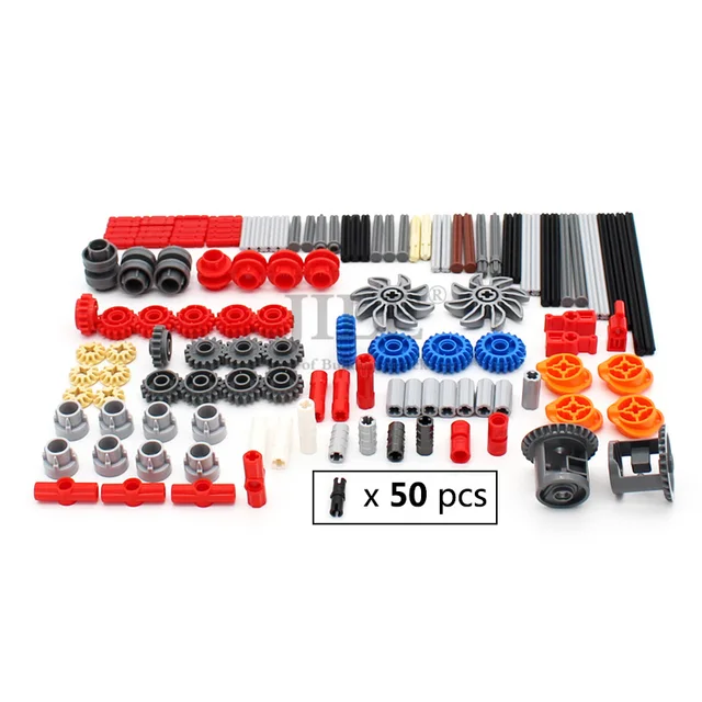 181pcs MOC Technology Set Technical Parts Pin Beam Axle Connector Panel Gear Building Block Bricks High-Tech Car Motorcycle Toys - Image 2
