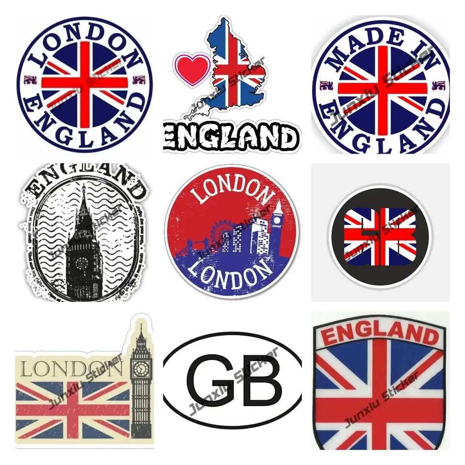 United Kingdom England Flag Vinyl Sticker - 10cm, Perfect For Cars & Windows