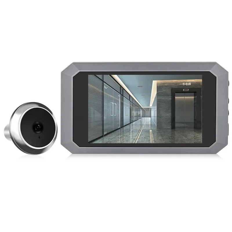 Vídeo Digital Peephole Door Viewer Câmera Visão Noturna Colorida Gravação de Fotos Magic Eye Visor Eletrônico 397