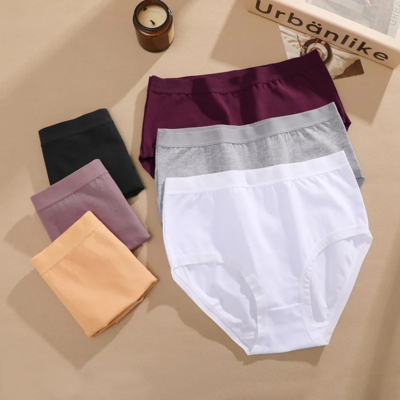 Cotton Seamless Panties - High Waist Briefs With Elastic Waistband | Breathable Women Underwear