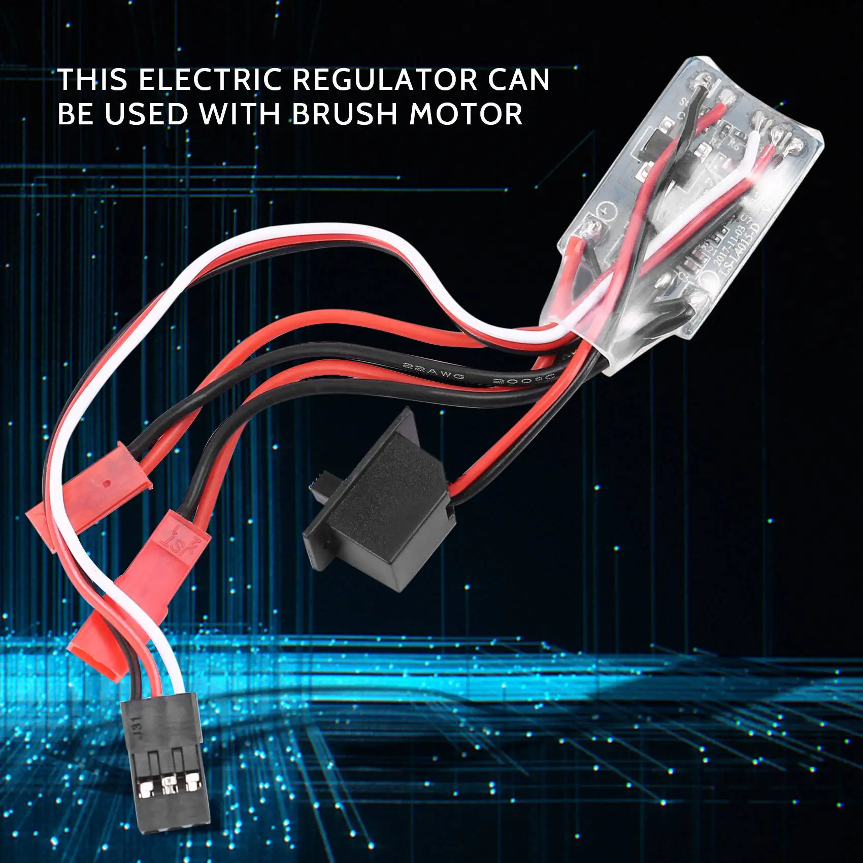Rc ESC 10a Brushed Motor Speed Controller for Rc Car Boat W/o Brake without brake