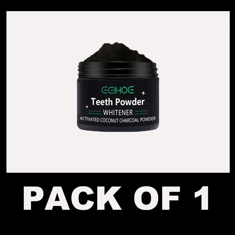 אבקת הבהרת שיניים - הבהרה טבעית וניקוי עמוק לגברים ונשים, משחת שיניים רעננה לשימוש יומי