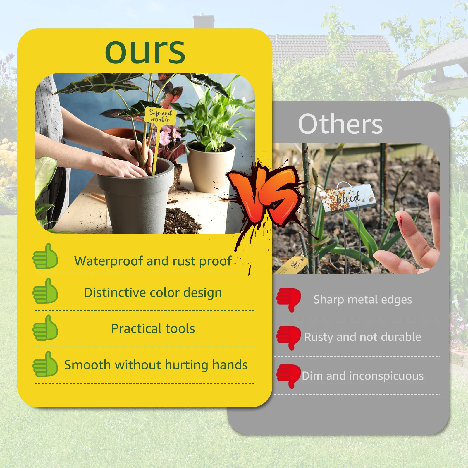 50/100Pcs Garden Plant Labels Plastic Waterproof T-Type Plant Tags Reusable Name Tags for Garden Farmland Greenhouse for garden labels,flower plant labels,plant markers