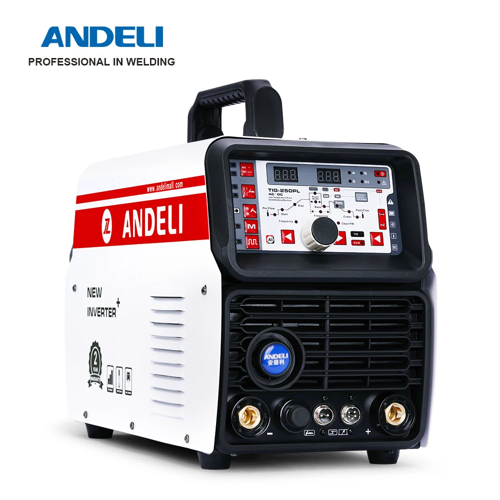 ANDEL TIG-250PLS 110V/220V Aluminum TIG Welding Machine AC DC Pulse Cold