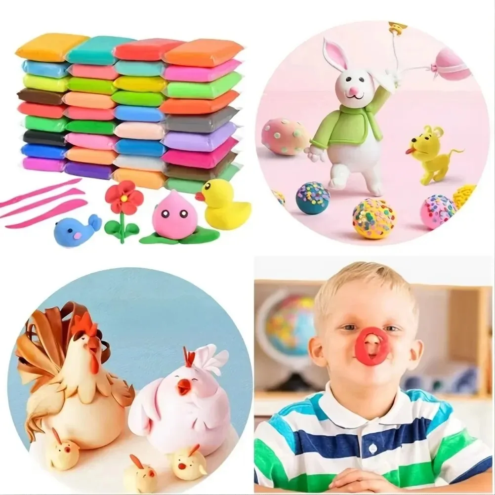 36 Colors Air Dry Clay Set Ultralight Plastic Clay With Sculpting Tools For Preschool Education And DIY Crafts