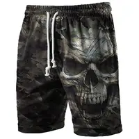 Men's Swim Trunks 3 Camouflage Skull Print Beach Shorts Quick Dry Outdoor Leisure Sports Shorts Swimwear Fashion Men's Shorts 1