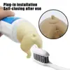 Pooping Dog Butt Toothpaste Topper Universal Easy to Install Funny Toothpaste Dispenser Cap Bathroom Decor Accessory 4