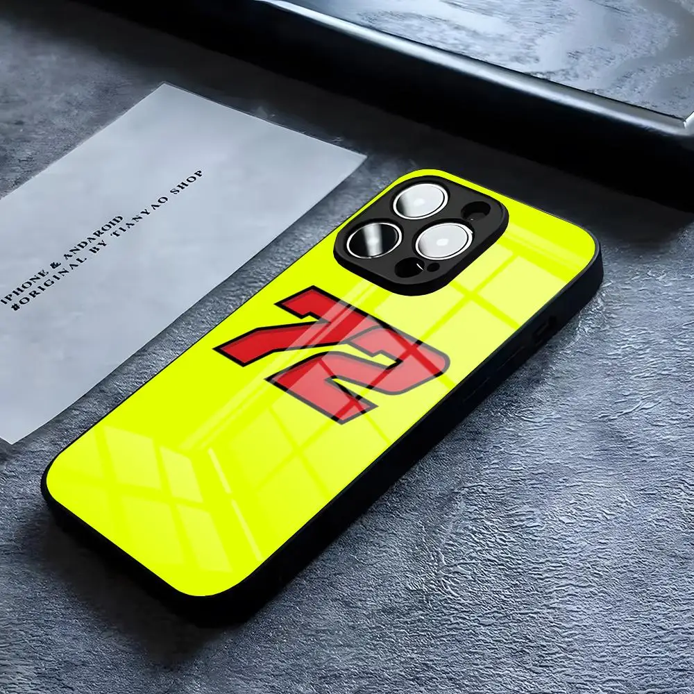 Marco Bezzecchi 72 Luxury Glass Design Phone Case