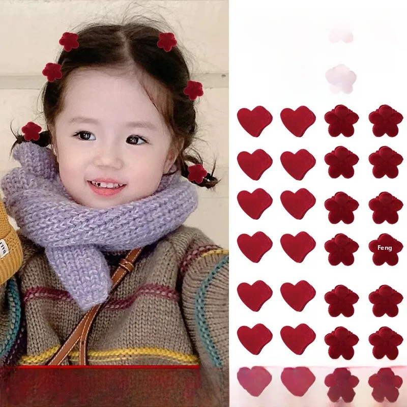 24 red hearts + red flowers