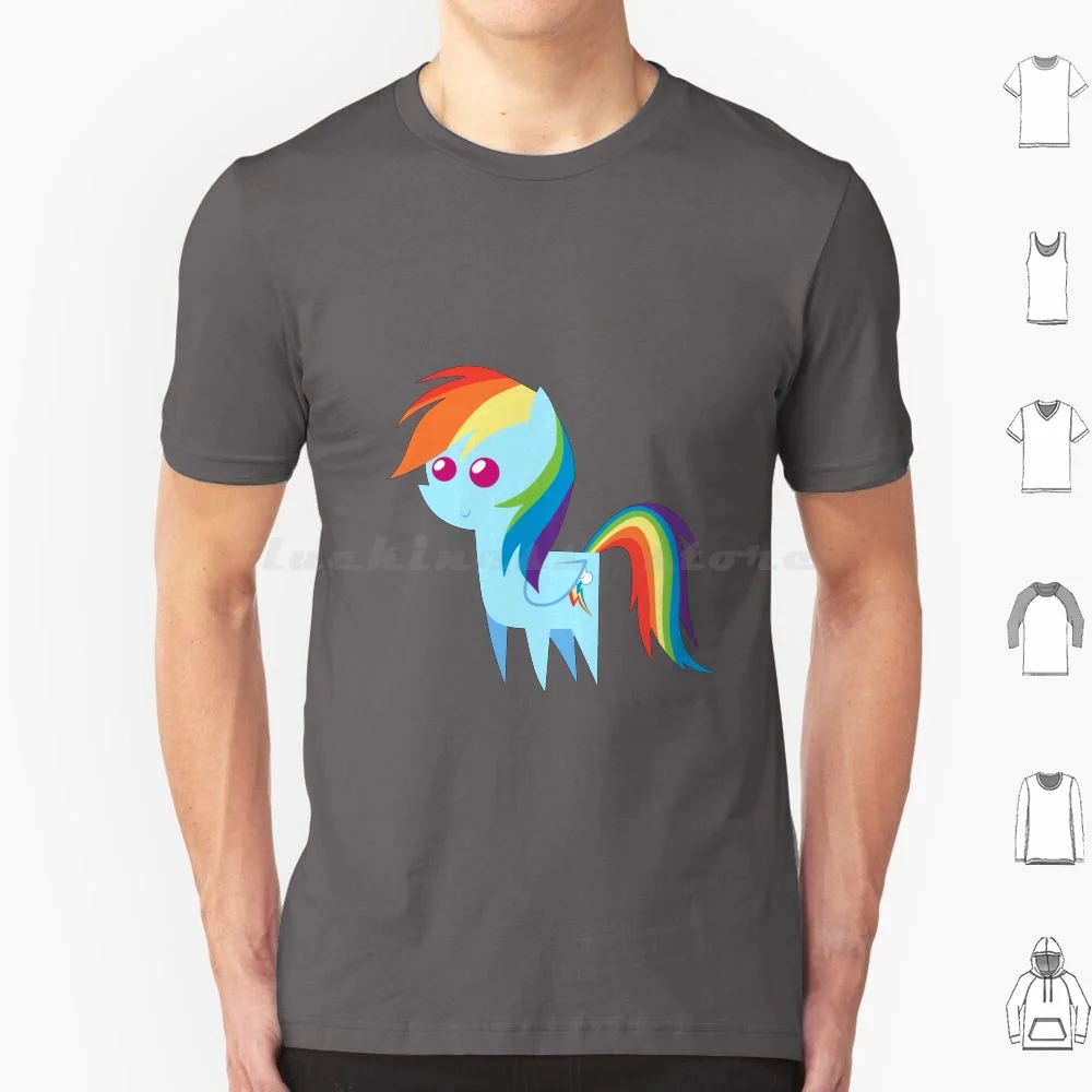 Rainbow Dash Chibi T Shirt Cotone Uomo Donna Stampa Fai Da Te Rainbow Dash Rainbow Dash My Little My Little Chibi Cute