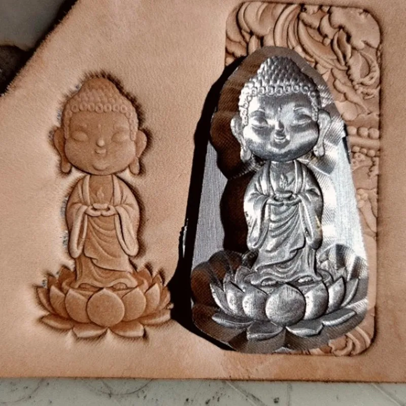 Journey to the West Metal Stamp Set-4pcs Aluminum Alloy 3D Embossing Mold for Leathercraft 68x58/67x43/65x38/79x58mm ﻿