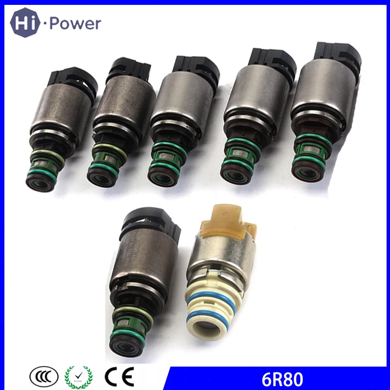 6R80 Transmission Valve Body's Solenoids AL3P7G276AF 7PCS For Ford