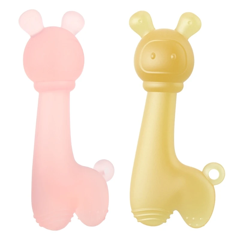 

Silicone Teether Soothing Relief for Teething Babies Infant Teething Toy Chewable Shower Gift for Sucking Sensory