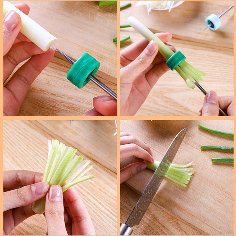 Coupe-oignon multifonctionnel en acier inoxydable, couteau à oignon vert  pour légumes, broyeur, Gadget de cuisine de Restaurant - AliExpress