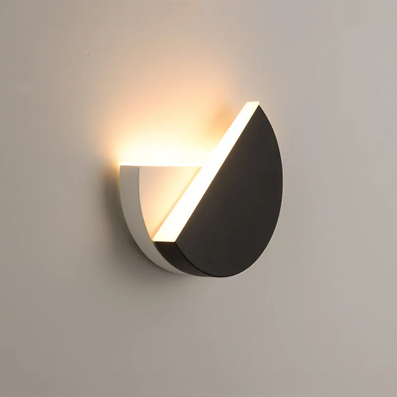 LED Wall Lamp 360 Degree Rotation Adjustable Bedside Lights White Black Creative Wall Lamps Modern Bedroom Loft Aisle Lighting led wall lamp wall sconces light wall lamp