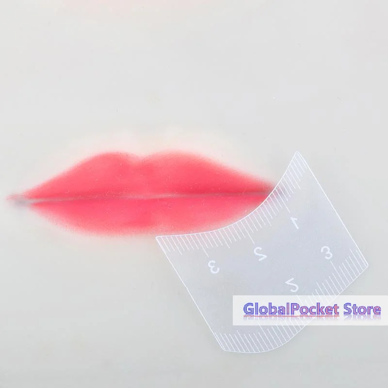 Set di 3 Righelli per Mappatura Labbra, Strumento per Modellare le Labbra in 1 Minuto, Stencil per Microblading e Trucco Permanente - immagine 5