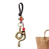 2025 Year Of Chinese Snake Lucky Pendant Keychain Creative Wealth Key Accessories Women Men Bag Charm Jewelry Gift 1