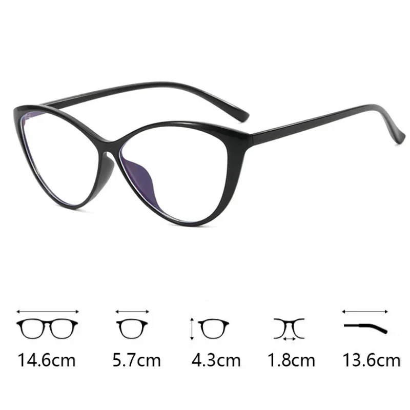 Women's Vintage Cat Eye Anti-Blue Light Gradient Eyeglasses