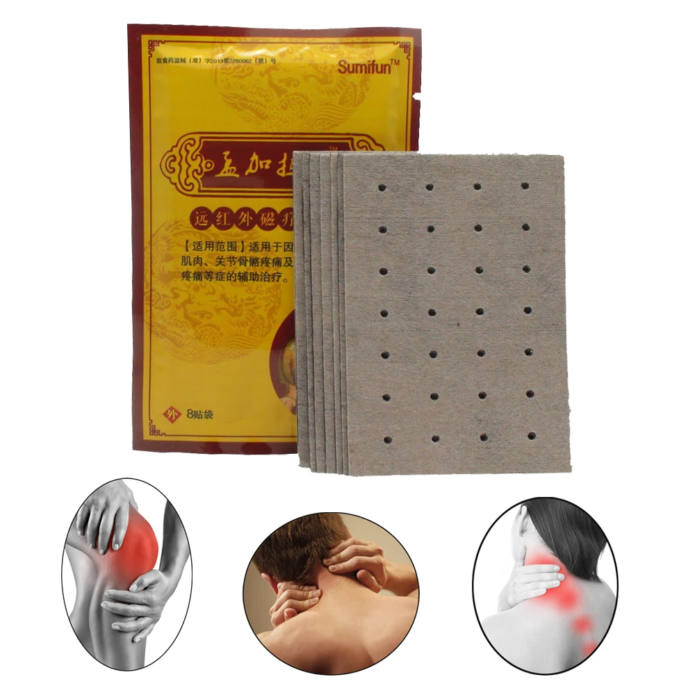 

8Pcs /Bag infrared therapy plaster Bone Care Neck Back Body Pain Relaxation Patch Arthritis Knee Joint Pain relief stickers