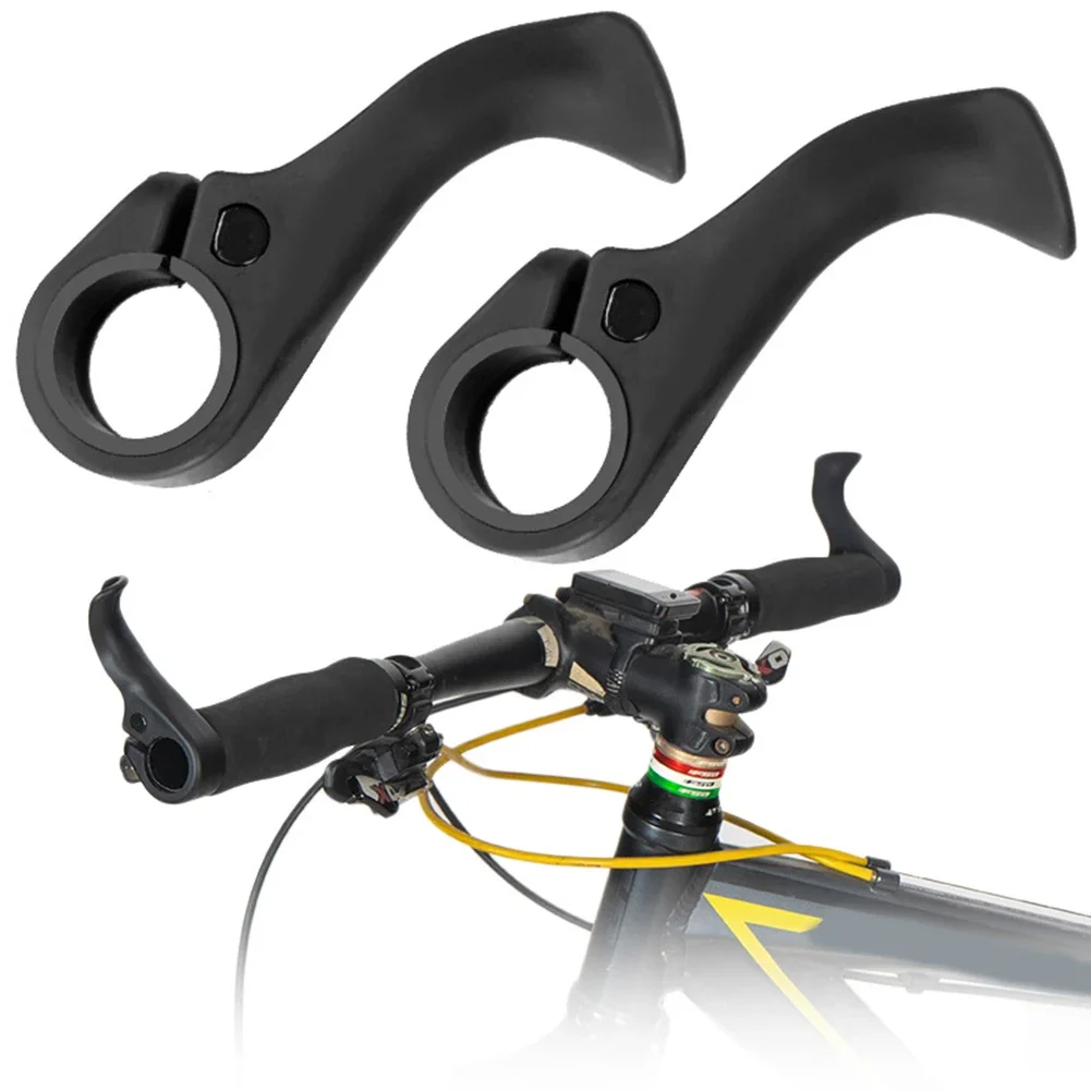 Mountain Bike Handlebars Thumb Black Grips Ergonomic Design Bicycle Inner Bar Ends Comfort And Shock Absorption Bike Accessories