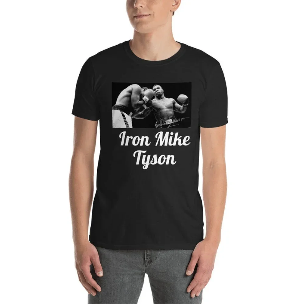 Iron Mike Tyson Fighting Art Printed Top Girocollo Estate Manica Corta Casual Moda Uomo E Donna Abbigliamento Quotidiano