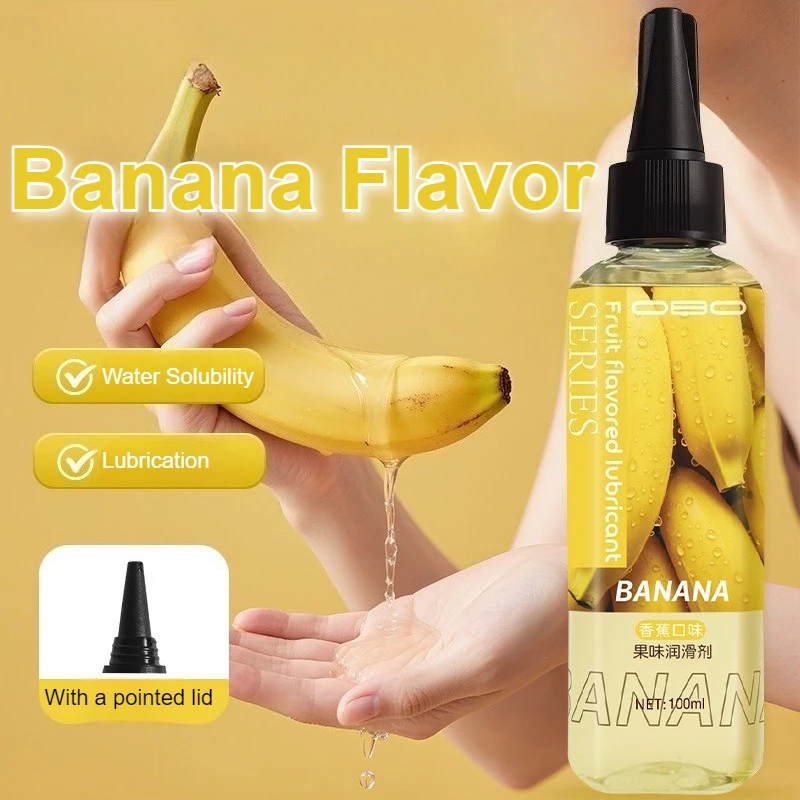 100ml Lickable Fruit-flavored Lubricating Oil for Adult Sex Water-Based Lubricating Fluid Wash-Free Lubricant Couple Sexual Lube