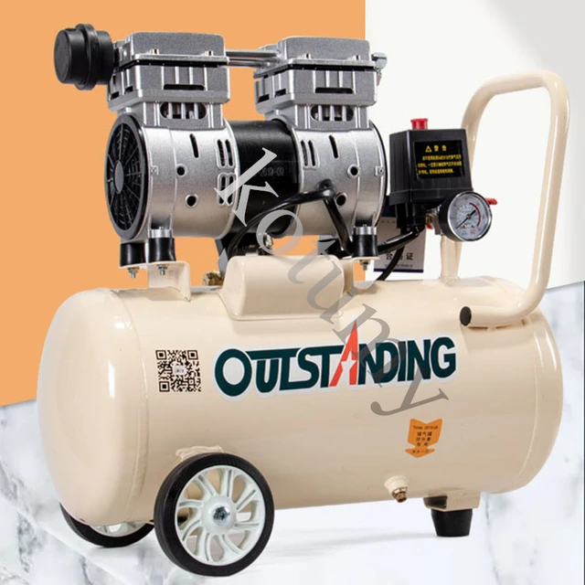 Compressore d'aria industriale da 550W 8L pompa d'aria per compressore d' aria senza olio Ultra-silenziosa per la lavorazione del legno e la  verniciatura - AliExpress