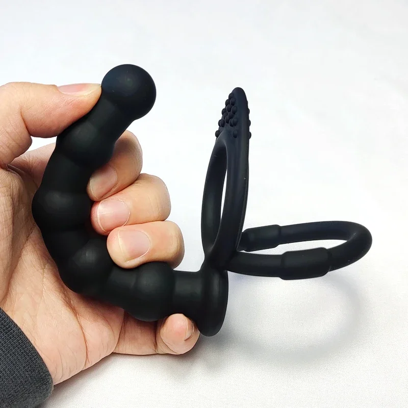 Anal Sex Toys Double Penetration Dildo Penis Vibrator Sex Toys For Couples Anal Beads Butt Plug Sex Ring G Spot Massager For Men Adults 18+