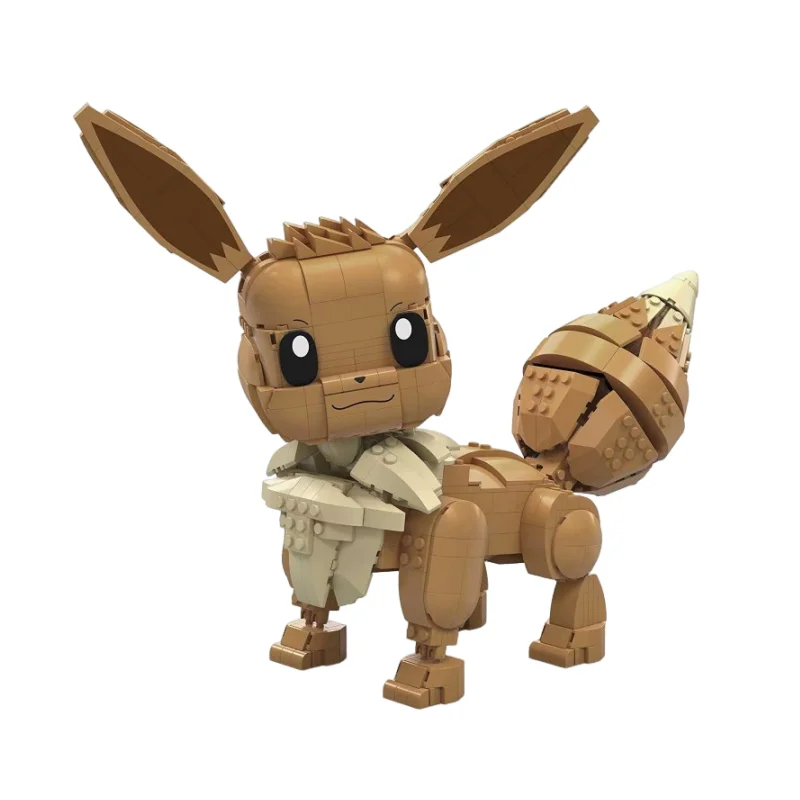 

2024 новый большой размер 29 см Покемон Eevee строительные блоки мини Экшн-Фигурки игрушки