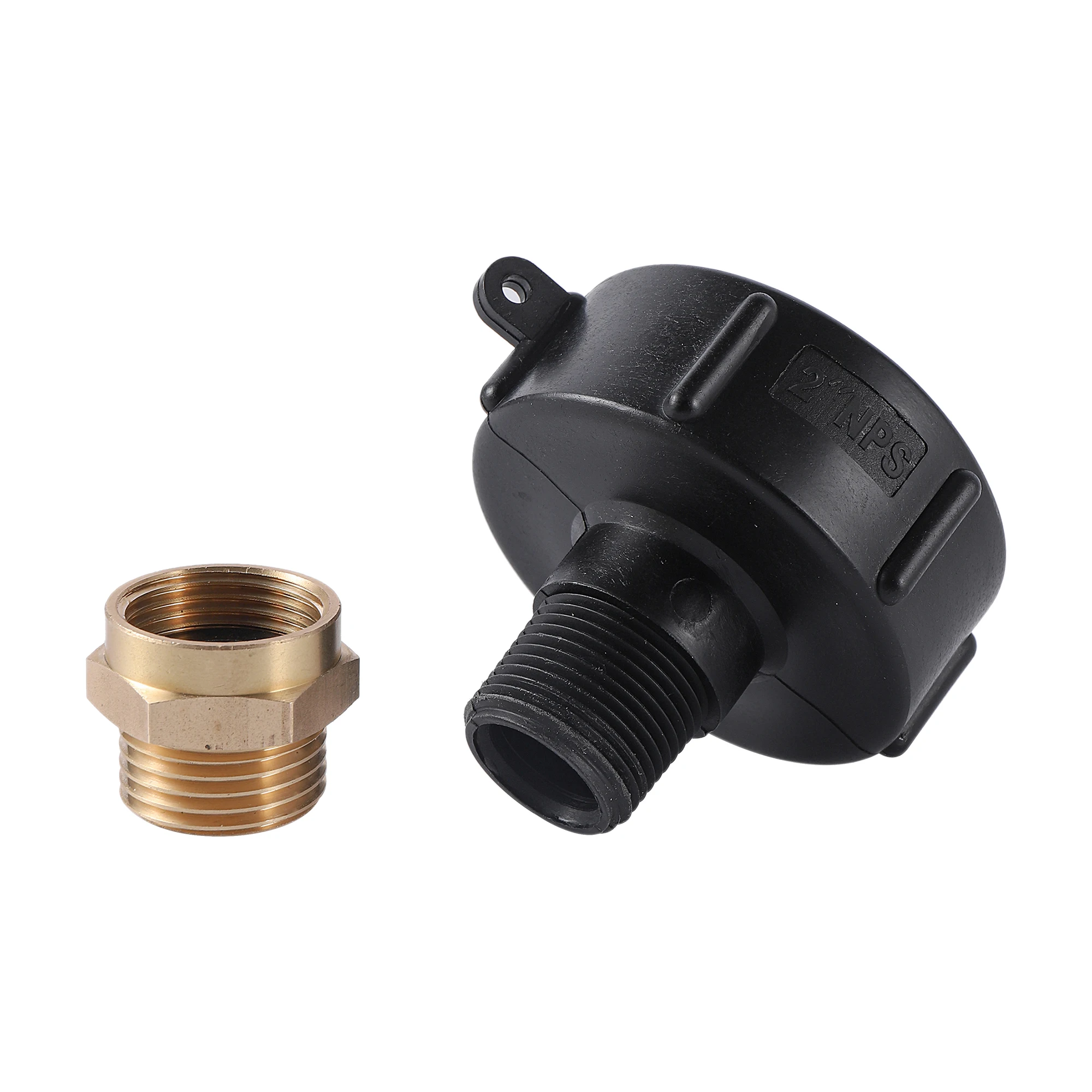 

IBC Portable Tank Adapter 2" (60mm) NPS to 3/4" Fine Thread IBC Tank Connector 3/4" Thread BSP GHT Brass Conversion Adapte