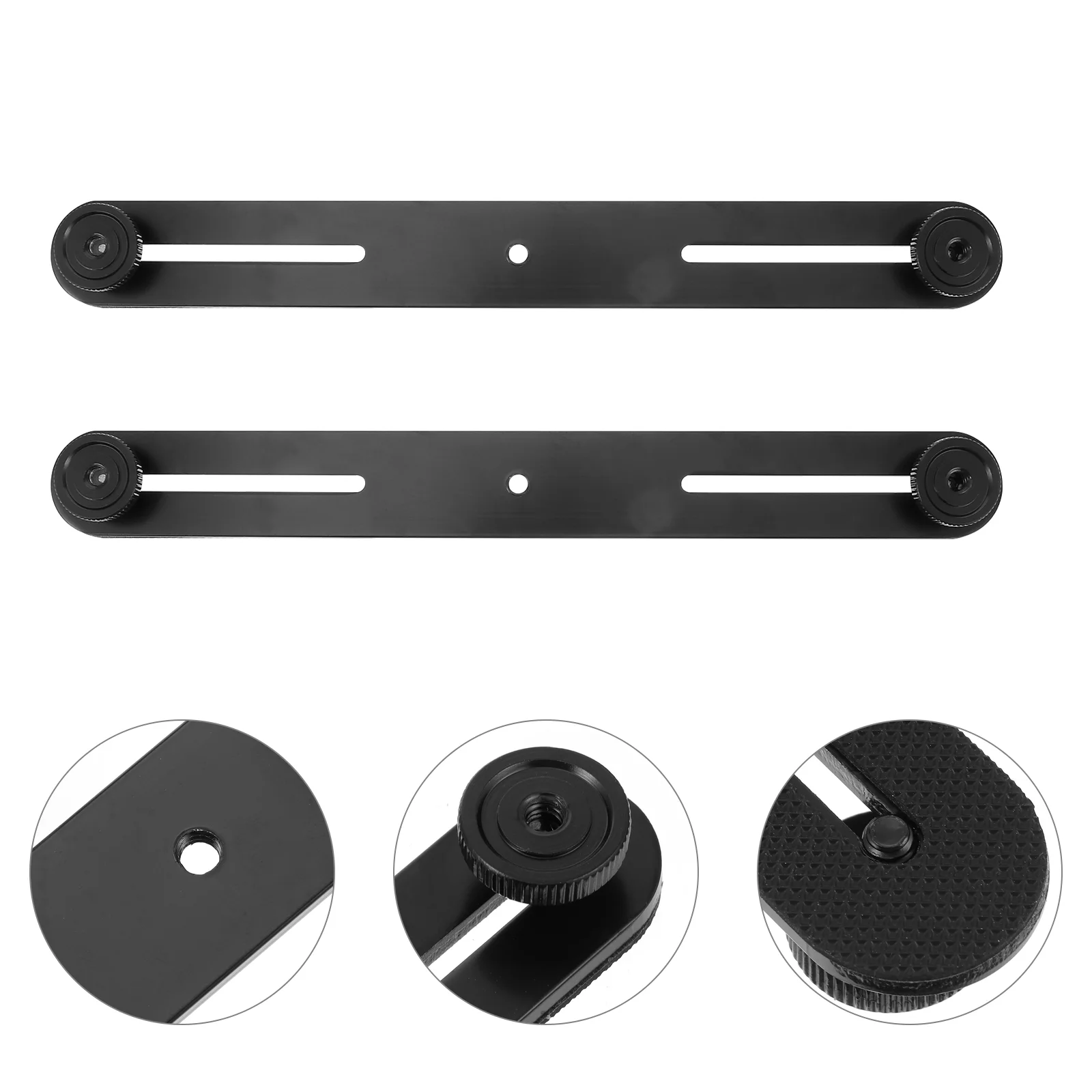 Spacing Bar Aluminum Alloy Extension Bar 2 Pcs For Flash Bracket Mic Stand Spacing Microphone Mount Accessories Parts