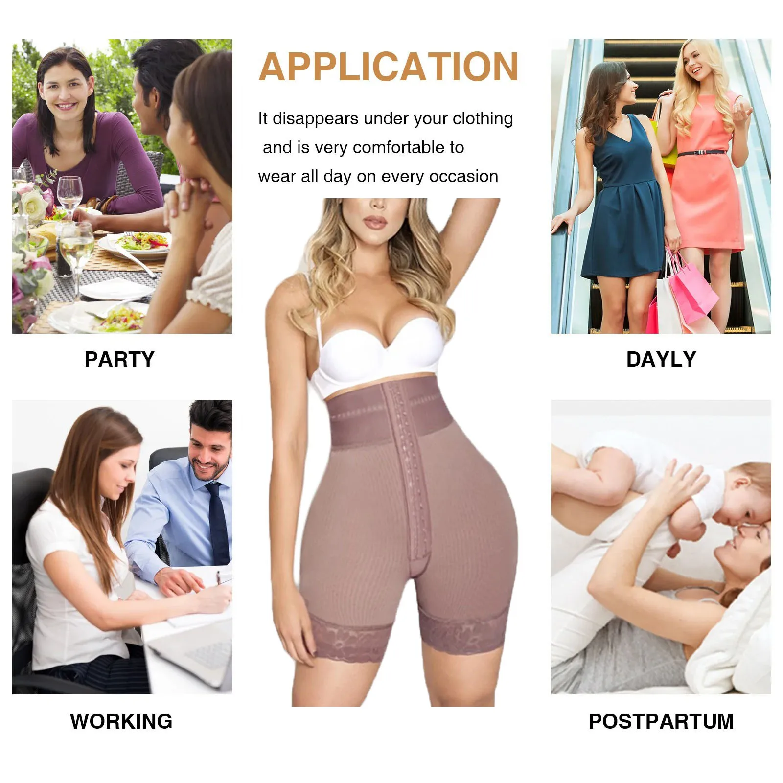Tummy Control Shorts For Women Shapewear Butt Lifter Short High Waist Flat Belly Corset Slimming Body Shaper Underwear