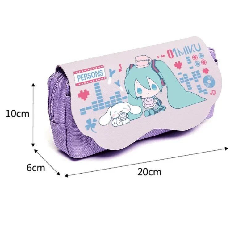 Youth Cartoon Stationery Storage Bag - Large Capacity Pencil Case