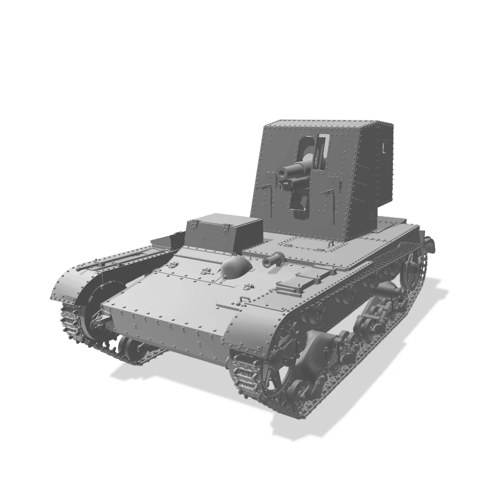 

SSMODEL 100586 V1.5 1/100 3D Printed Resin Model Kit Soviet SU-26 Self-Propelled Gun