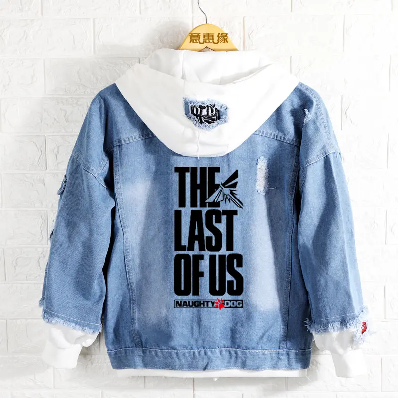 The last of us hoodie The Last survivor Jeans Coat Spring Autumn Men Denim Jacket Outerwear