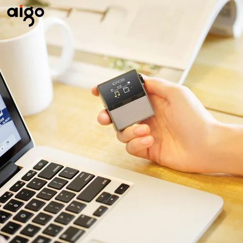 Aigo eros TEN 블루투스 하이파이 플레이어, 전문 무손실 USB, DSD DAC, 휴대용 스테레오 오디오, 미니 음악 플레이어, 128GB 지원 5
