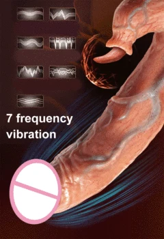 Wireless Remote Telescopic Swing Realistic Dildo Vibrator Tongue Licking Heating Penis G Spot Massage Sex Toy For Women Men 3