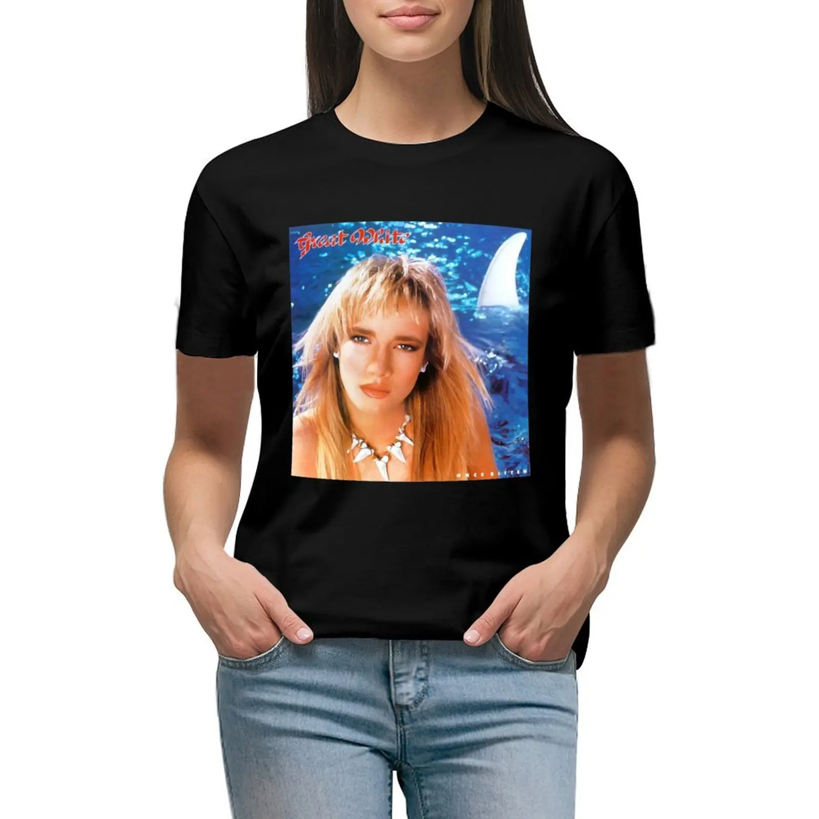 

Once bitten T-shirt Short sleeve tee cute clothes kawaii clothes new edition t shirts for Women