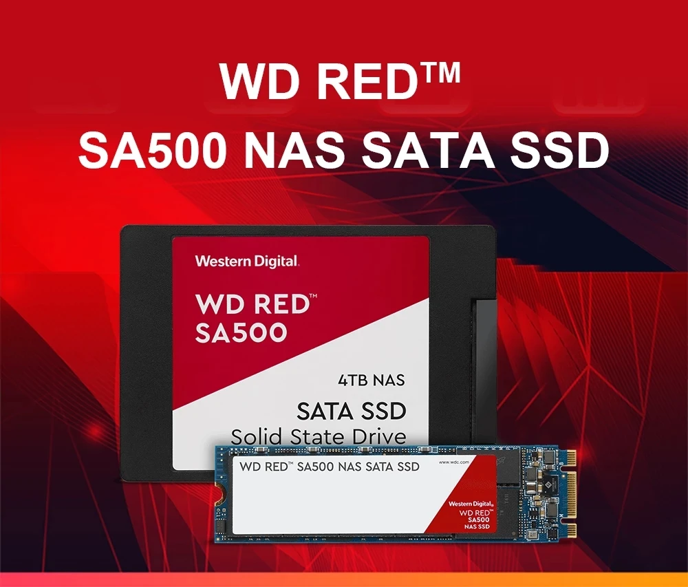  Western Digital 4TB WD Red SA500 NAS 3D NAND Internal SSD - SATA  III 6 Gb/s, 2.5/7mm, Up to 560 MB/s - WDS400T1R0A, Solid State Hard Drive  : Electronics
