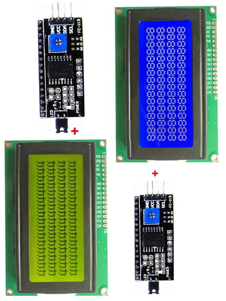 Display Module 1624 5V 1PCS 1604 16x4 16*4 164 Character LCD Display Module With Blue ...
