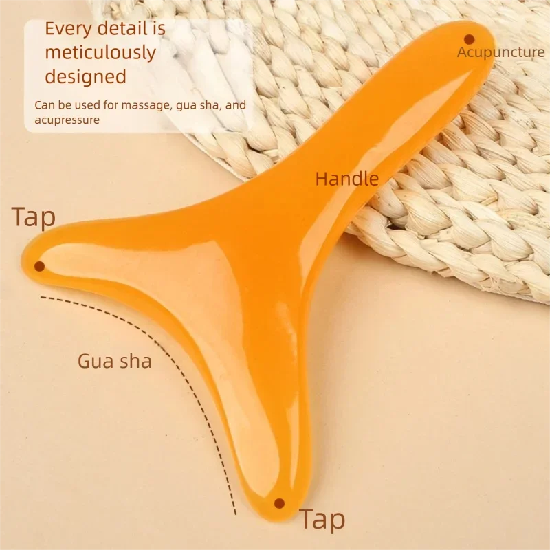 Scraping Massage Tool Beauty Multifunctional Triangle Massage Board Acupuncture Tendon Dredging Facial Whole Body Scraping Tool