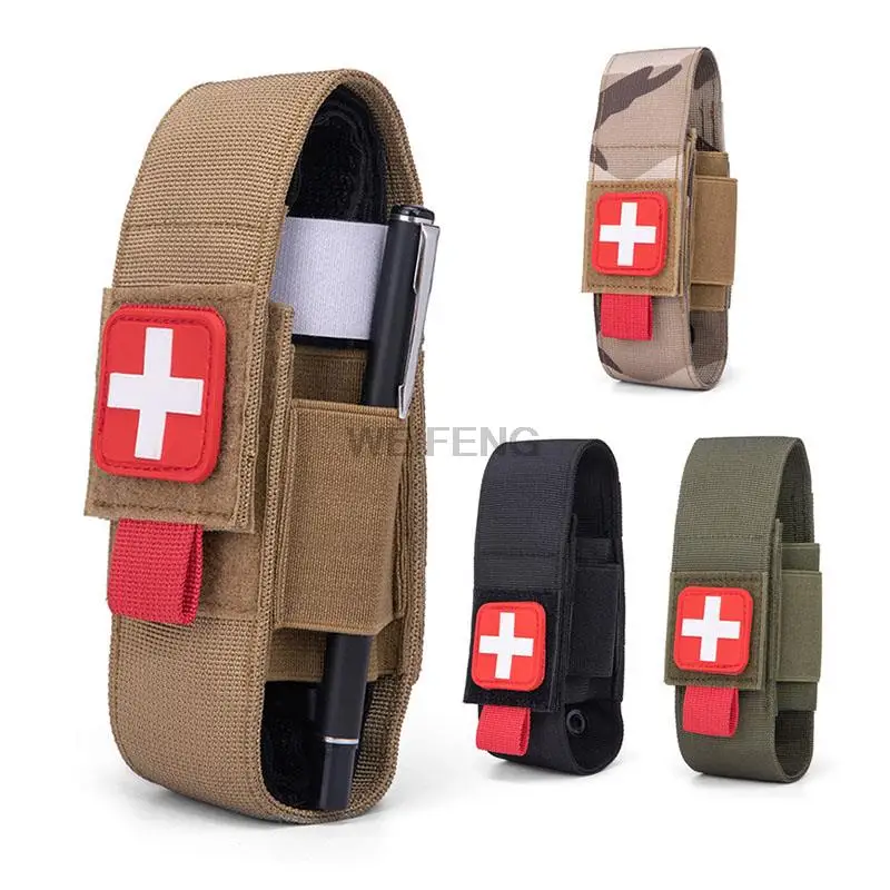 

Tactical Molle Tourniquet Holder First Aid Kit Pouch Medical EDC Pouch Military Emergency Waist Pack Bag Knife Flashlight Holder