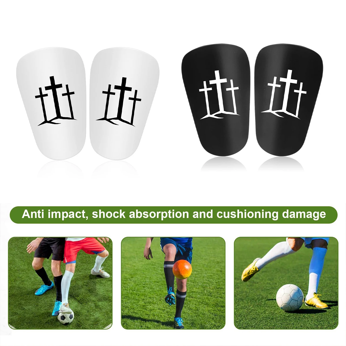 1 pair of ultra-light and durable MINI leg pads, high-quality PET material, the best football companion