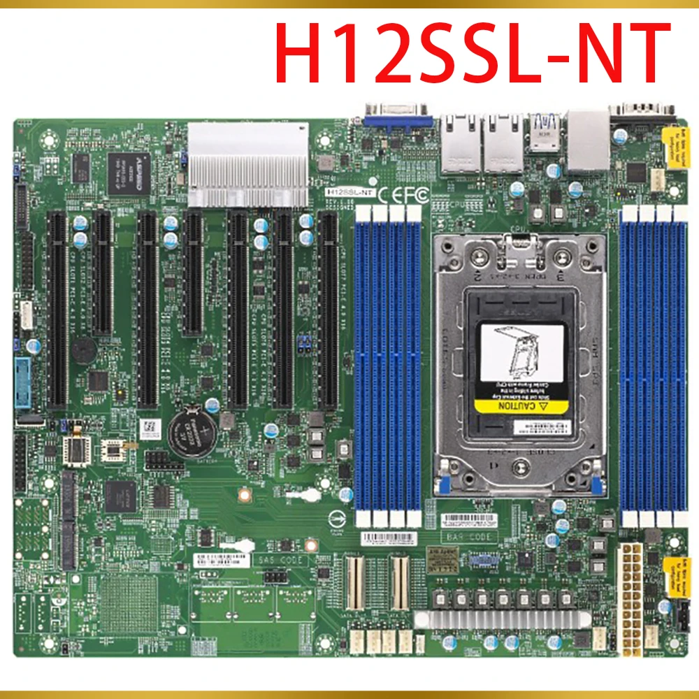 

For Supermicro Motherboard Single-socket Server EPYC7002 Gigabit Ethernet Port Supports 4GPU IPFS H12SSL-NT