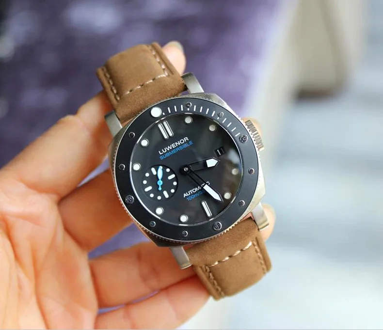 GULL TRON Mens Automatic Watches Bronze Military Luxury Watches Mechanical Wristwatch Sapphire Mirror 100m Waterproof ST2557