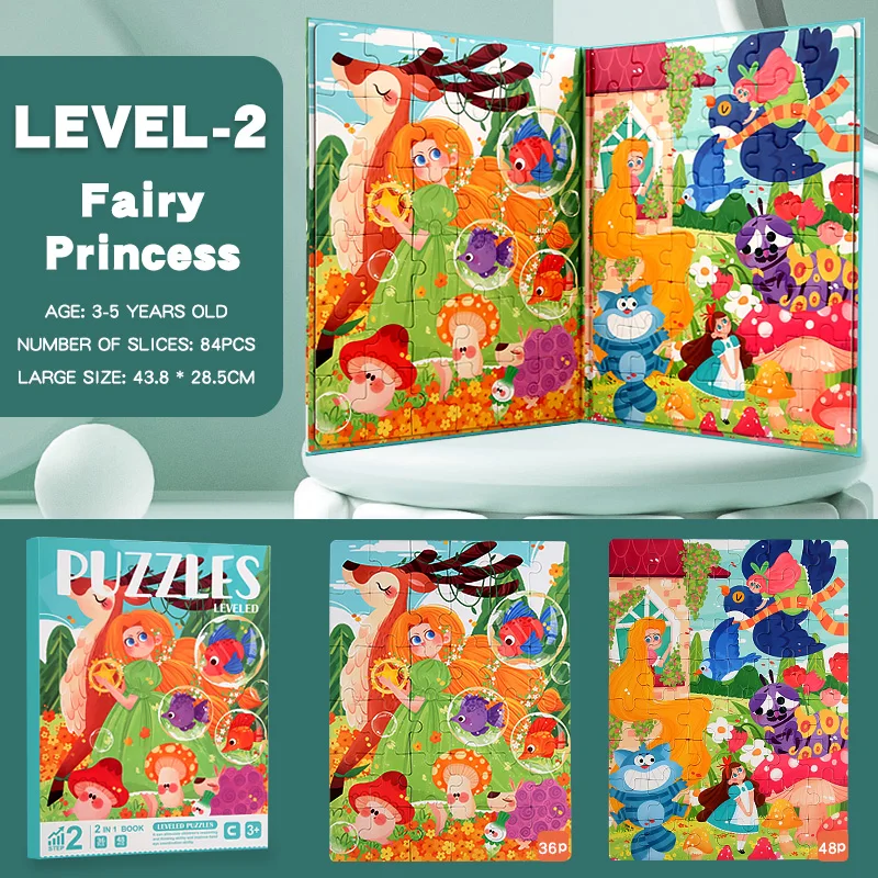 Kids Magnetic Wooden Puzzle Cartoon Pattern Busy Quiet Book Jigsaw Puzzles Game Kids Montessori Educational Toys for Children wooden puzzles magnetic puzzle toys wooden toys puzzle toys