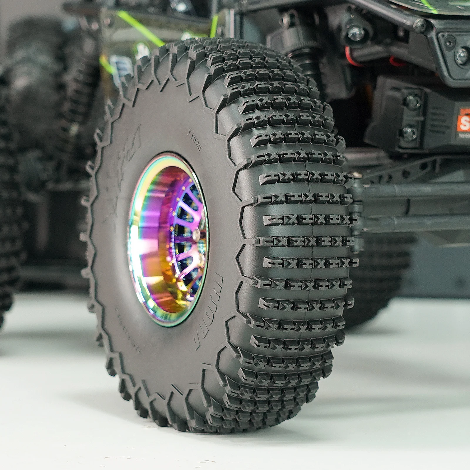 INJORA S5 122*36mm 1.9" XHX Pin Wheel Tires for 1/10 RC Crawler Car (T1923) 6