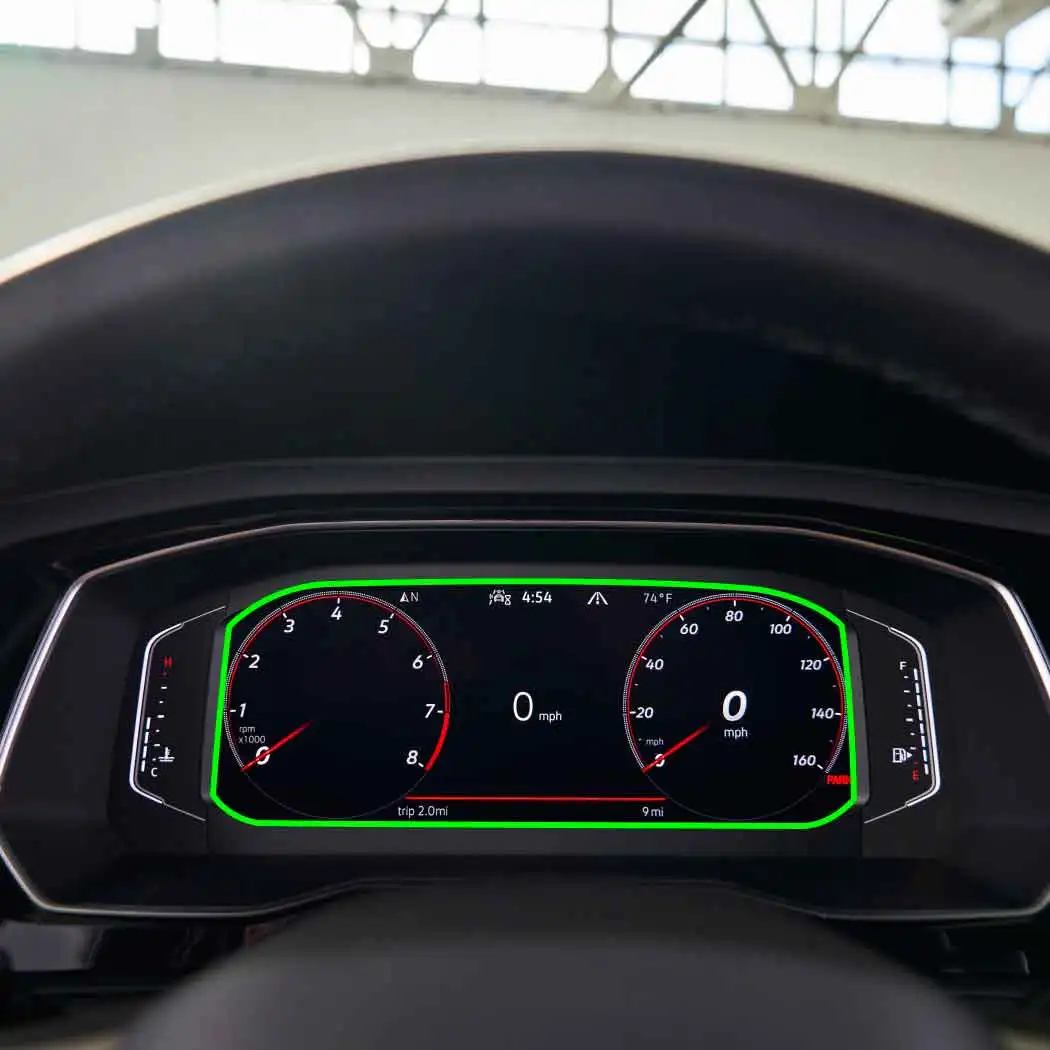 

Закаленное стекло для автомобильной приборной панели, защитная пленка для экрана, автомобильные аксессуары для интерьера Volkswagen Jetta 2019, 2020, 2021, 2022