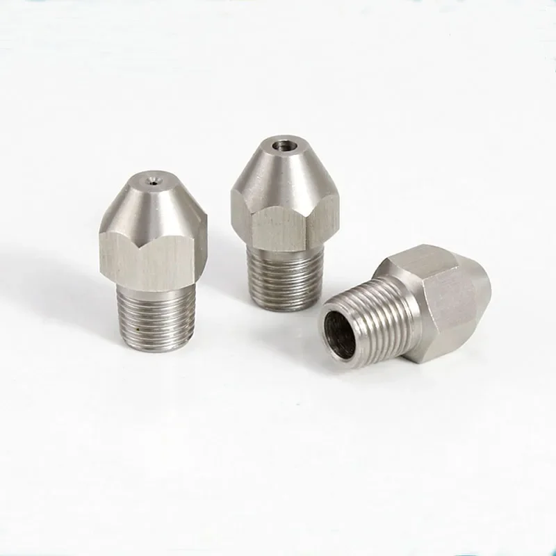1/8" 1/4" 3/8" 1/2" BSP Male Thread Straight Spraying Nozzle Stainless Steel High Pressure Washing Sprinkler Industrial Use spraying nozzle