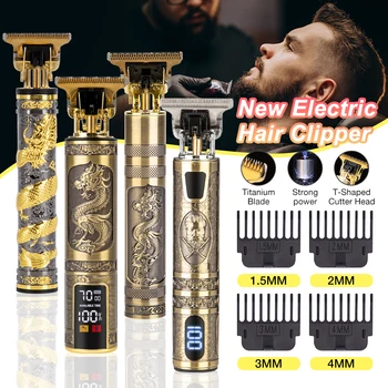T9 Electric Hair Clipper Hair Trimmer For Men Rechargeable Electric Shaver Beard Barber Hair Cutting Machine For Men Hair Cut 1